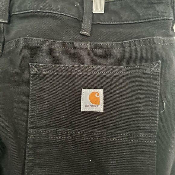 Carhartt Women’s 14 Regular Black Utility Slim Fit Jeans Pants - Picture 3 of 6